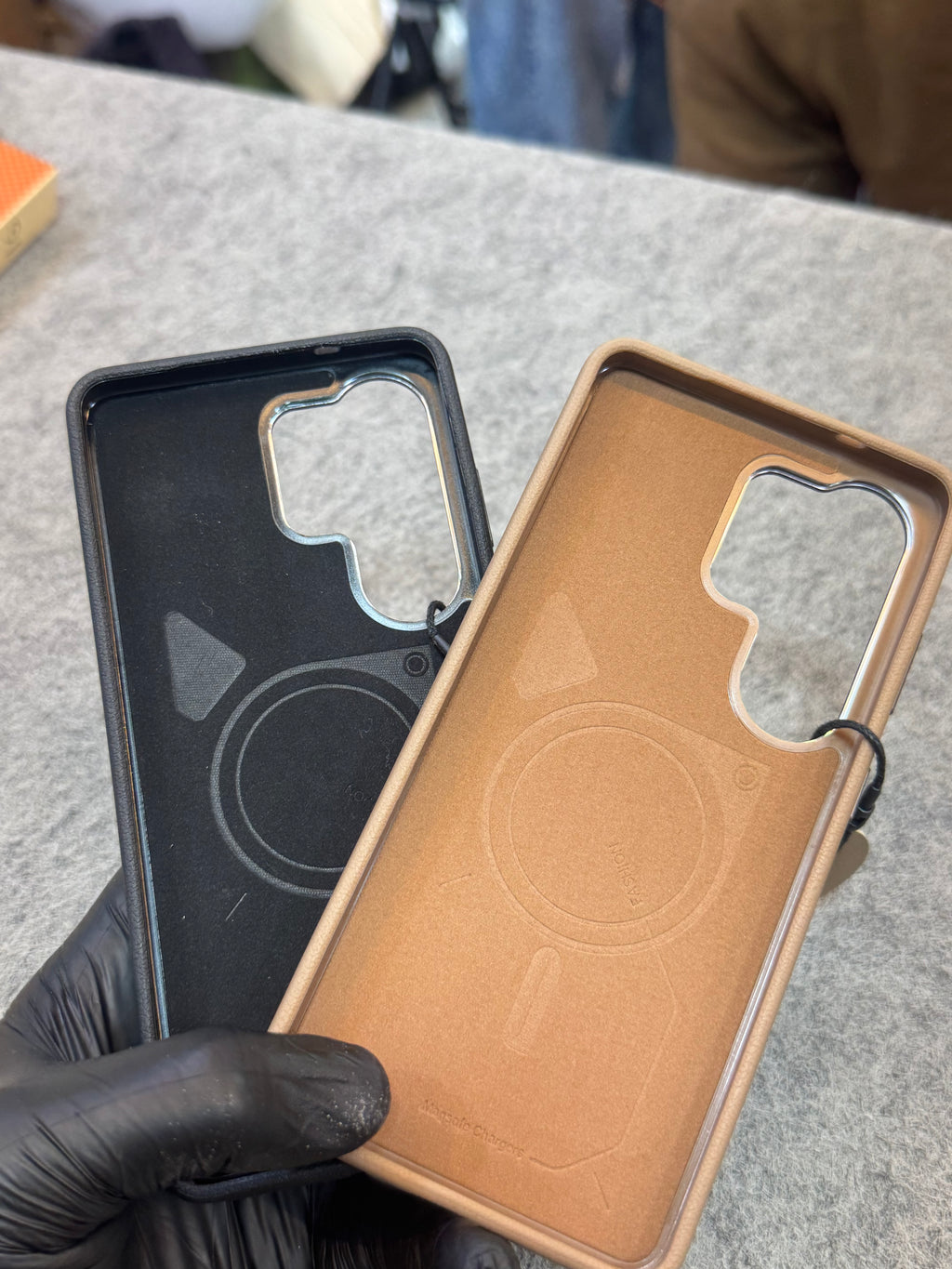 S26 Ultra Leather Magnetic Case