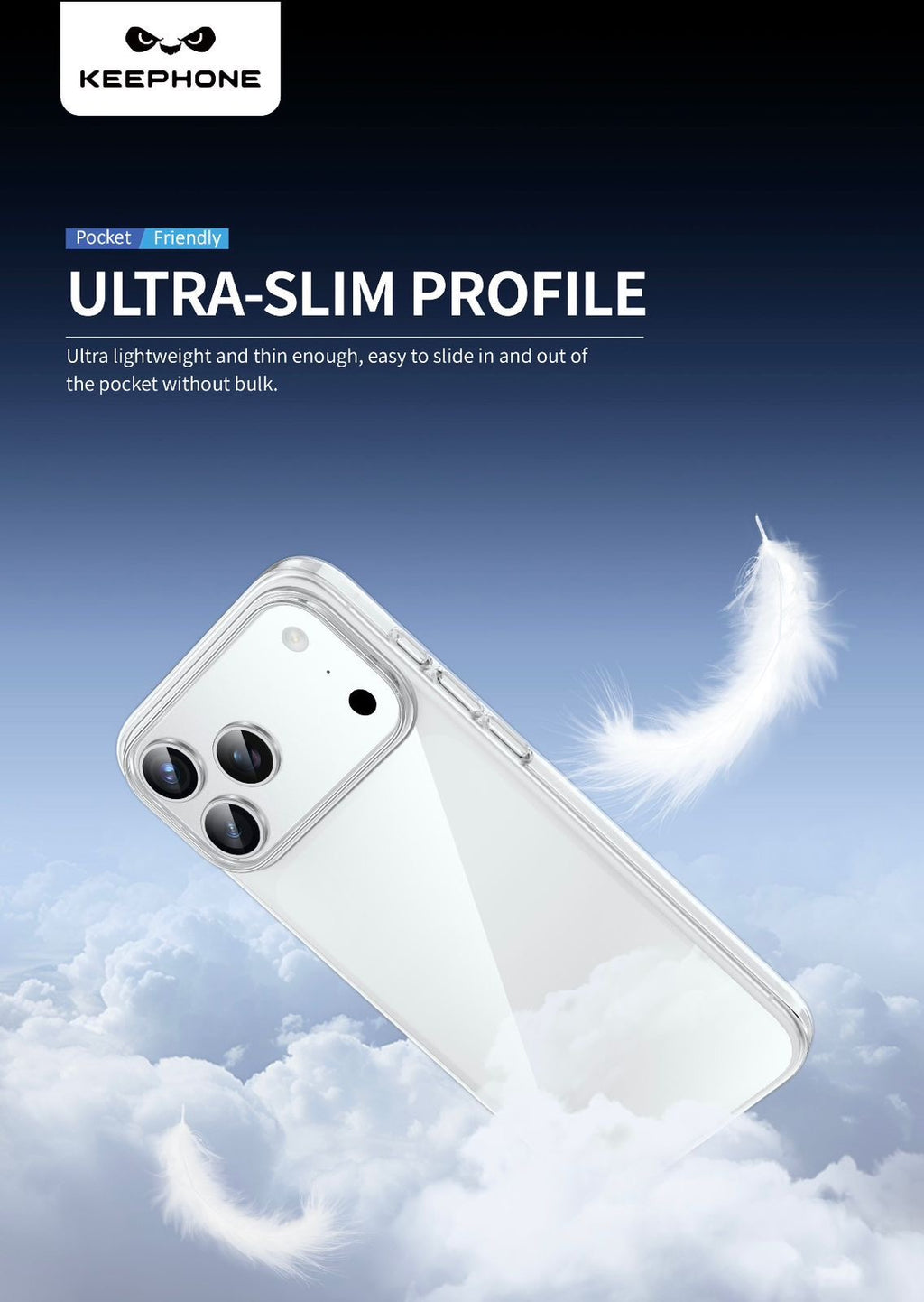 KEEPHONE X-CRYSTAL Ultra-Slim Transparent Case