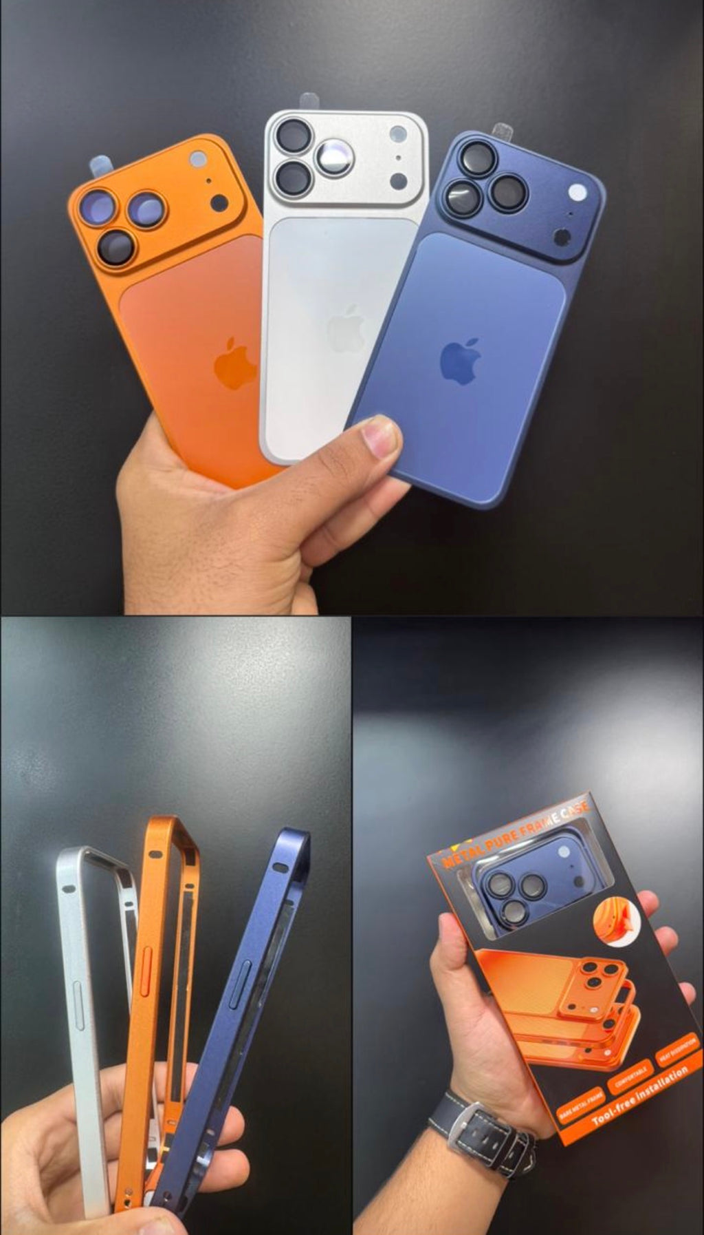 iPhone 17 Pro converter with metal bumper