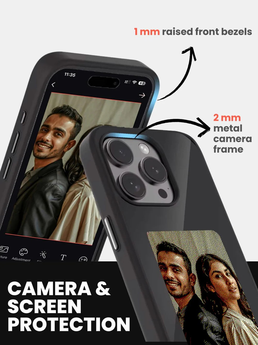 NFC DIY E-ink Screen Phone Case