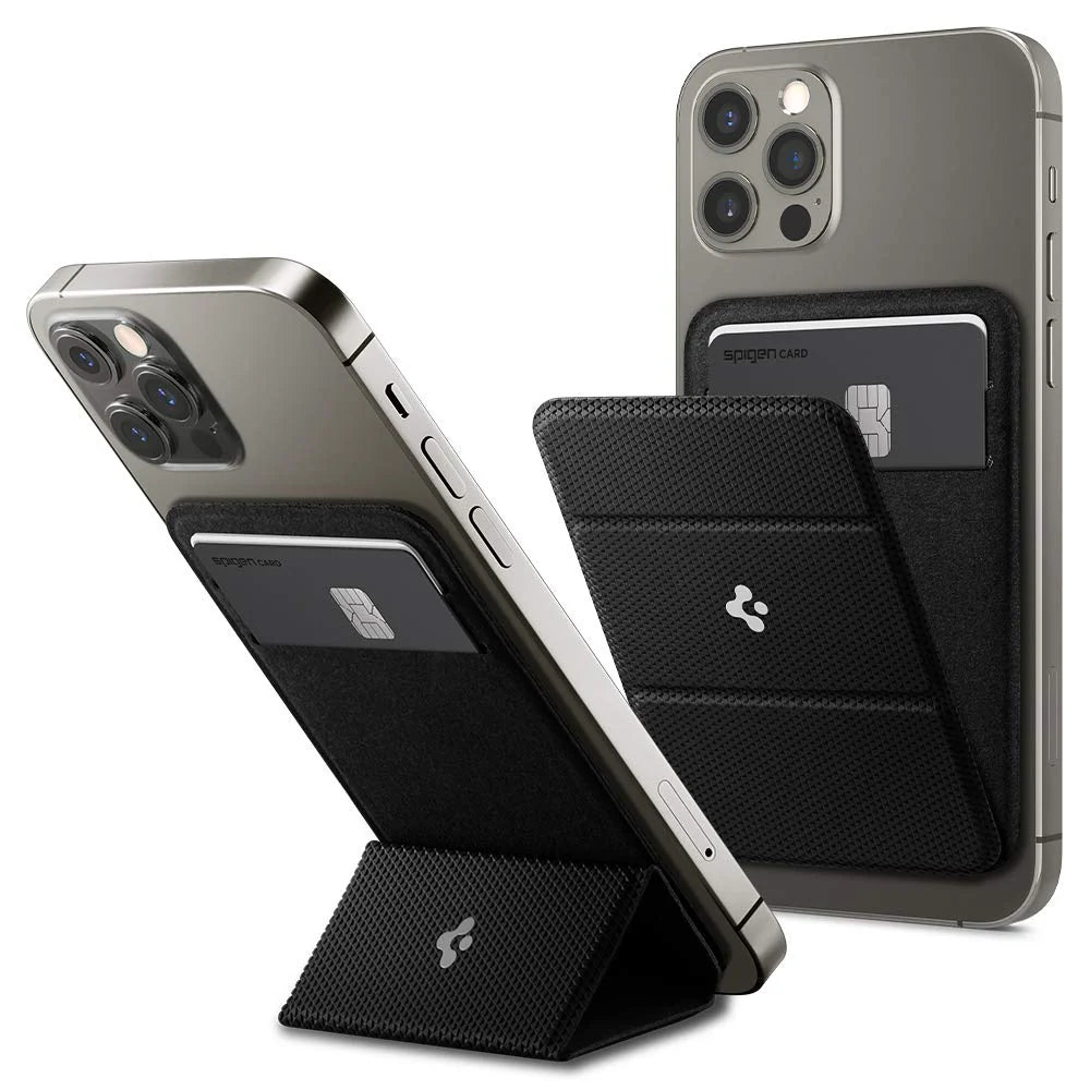 Spigen Smart Fold Mag Fit Magnetic Wallet Phone Card Holder with stand