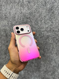 Gradient MagSafe Case for iPhone – Pink Ombre Glow | Shockproof & Stylish ✨