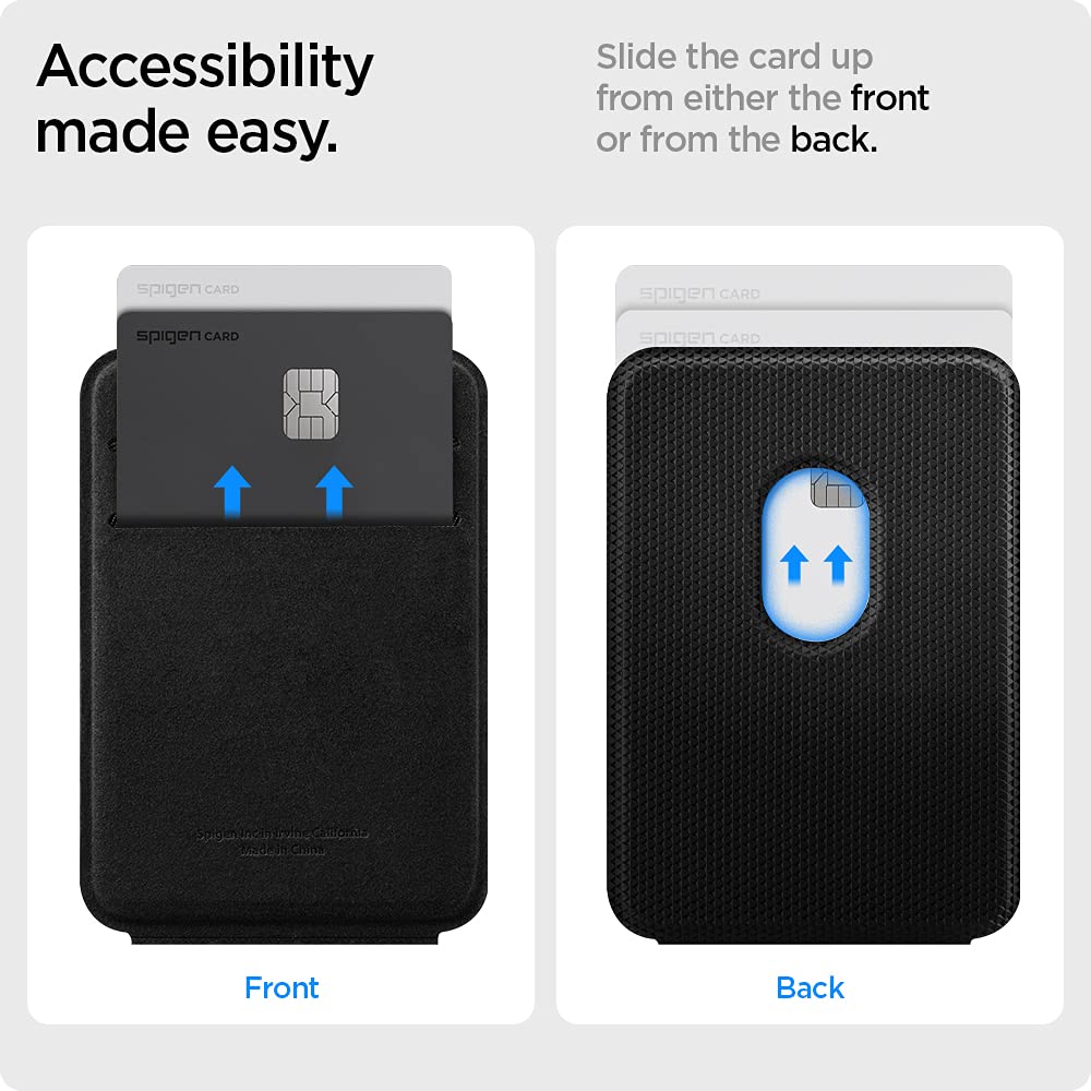 Spigen Smart Fold Mag Fit Magnetic Wallet Phone Card Holder with stand