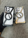 Samsung Galaxy S26 Ultra Aluminum Alloy Magnetic Ring Stand Case
