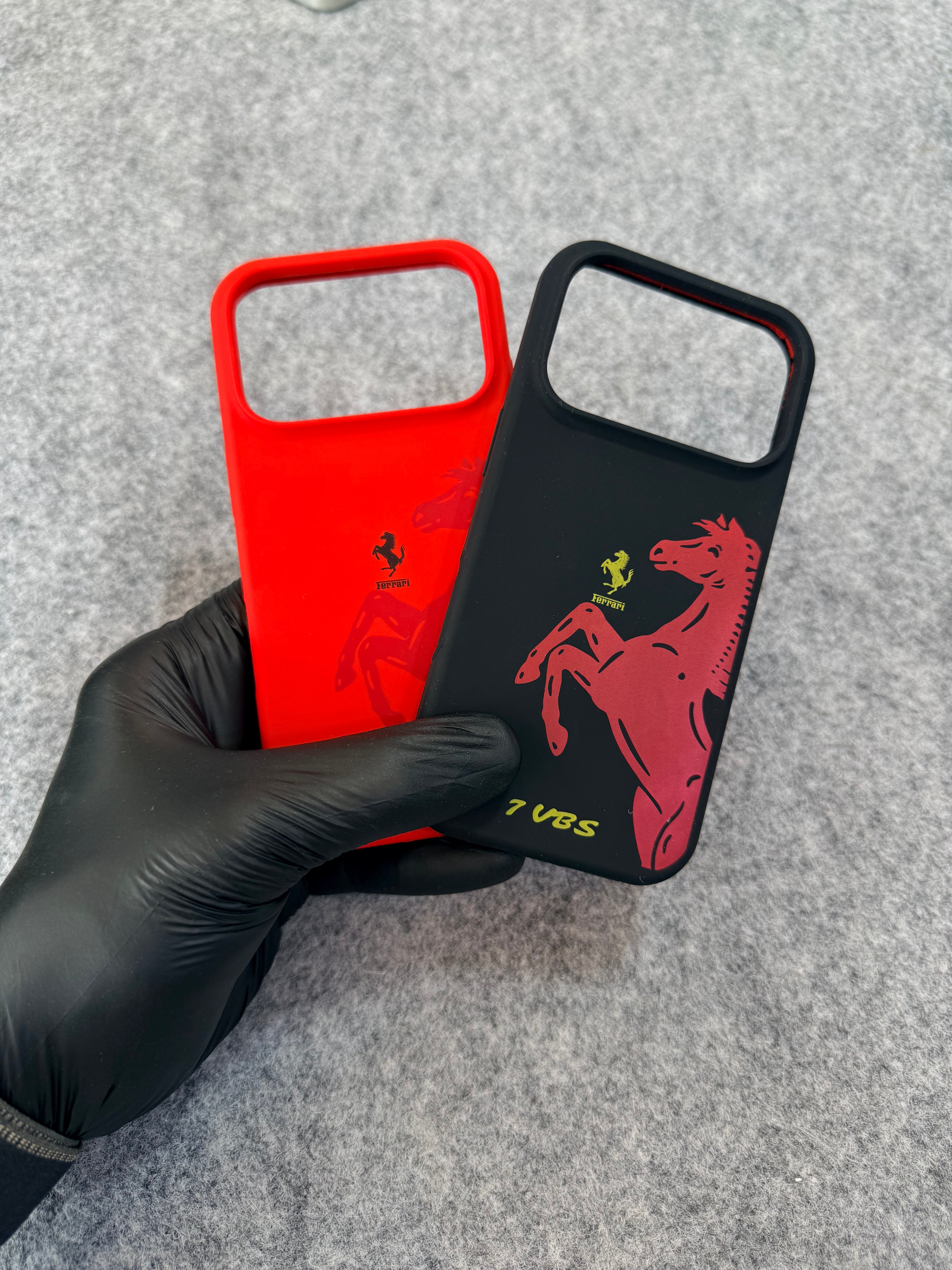 Ferrari 7 VBS Official Licensed Silicone Protective Case (Red & Black)