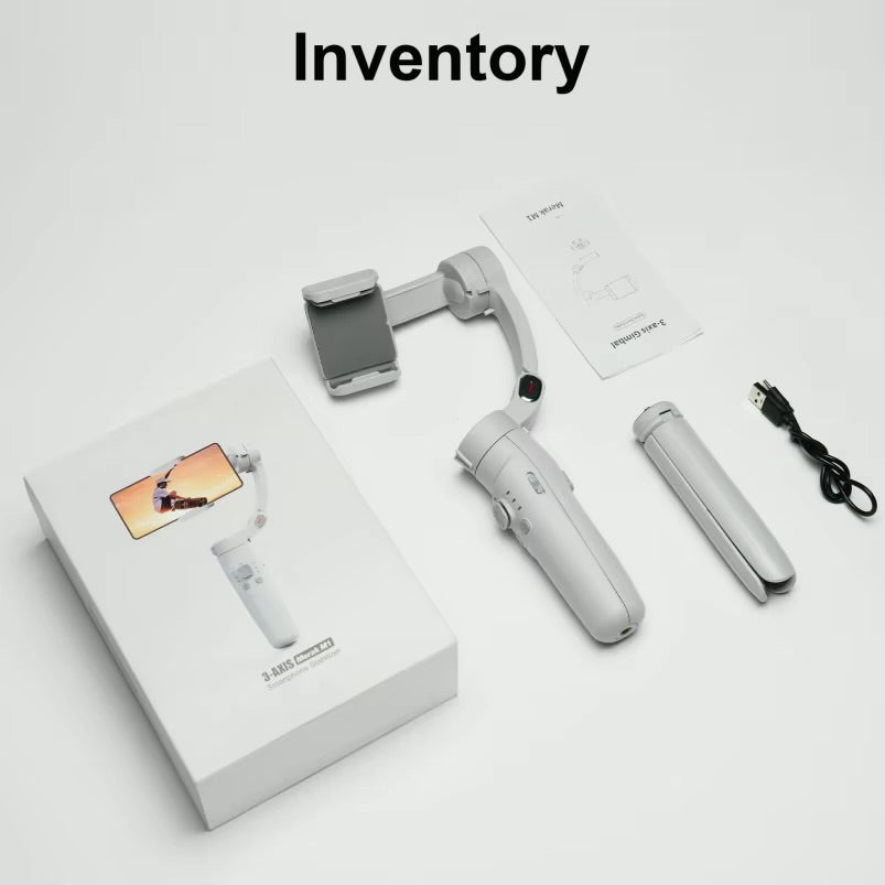 M1 3-Axis Gimbal Stabilizer with Horizontal Vertical Switching FPV View 360 Rotation Target Tracking for Mobile Phone