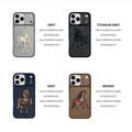 🐎 BORIS Series – Embroidered Horse Phone Case
