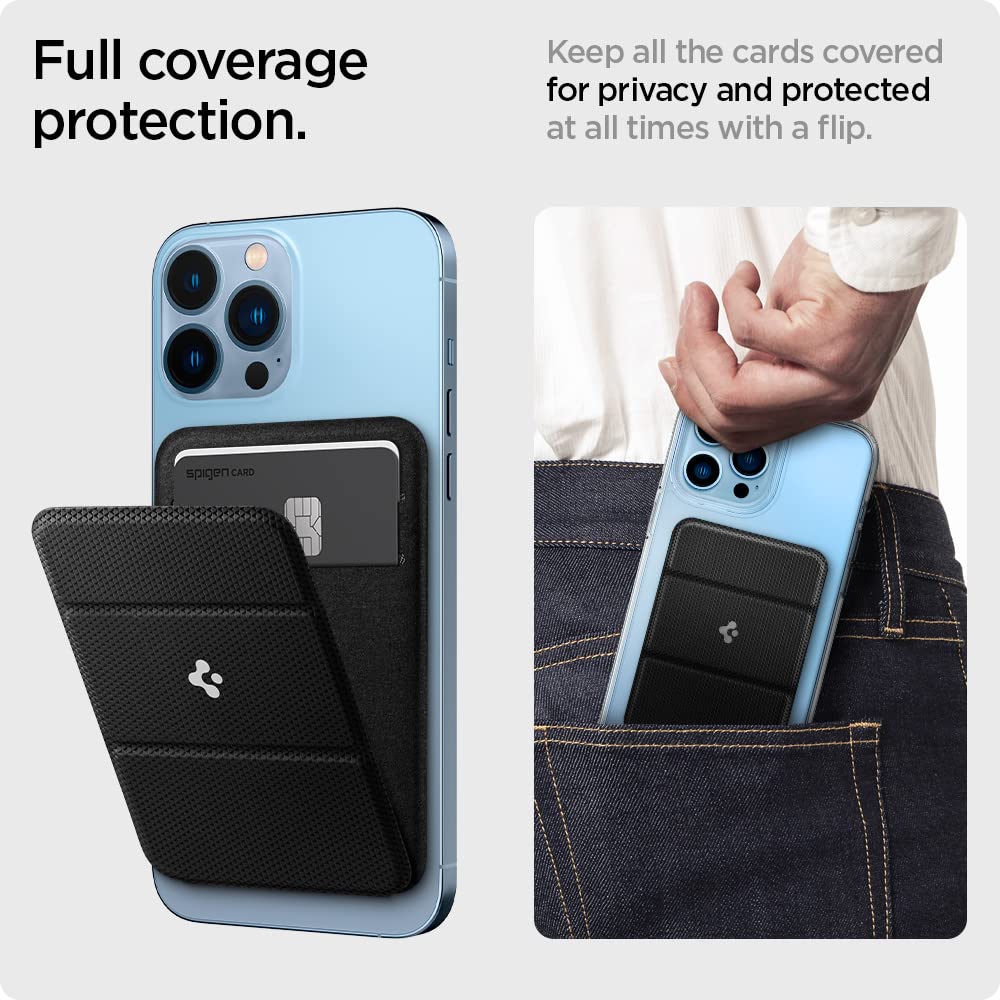 Spigen Smart Fold Mag Fit Magnetic Wallet Phone Card Holder with stand