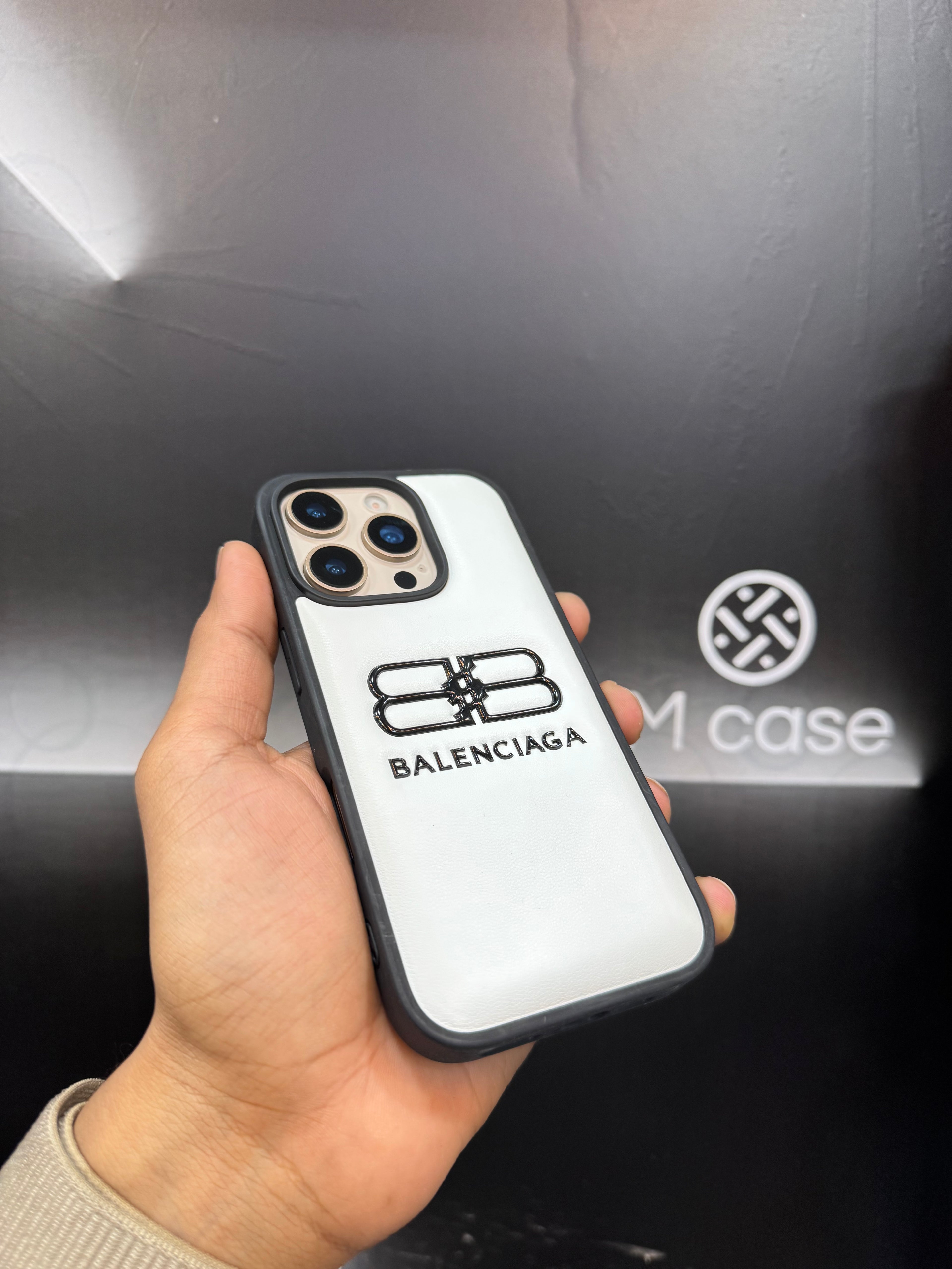 Balenciaga Puffer Case for iPhone 16 Pro (WhitE)