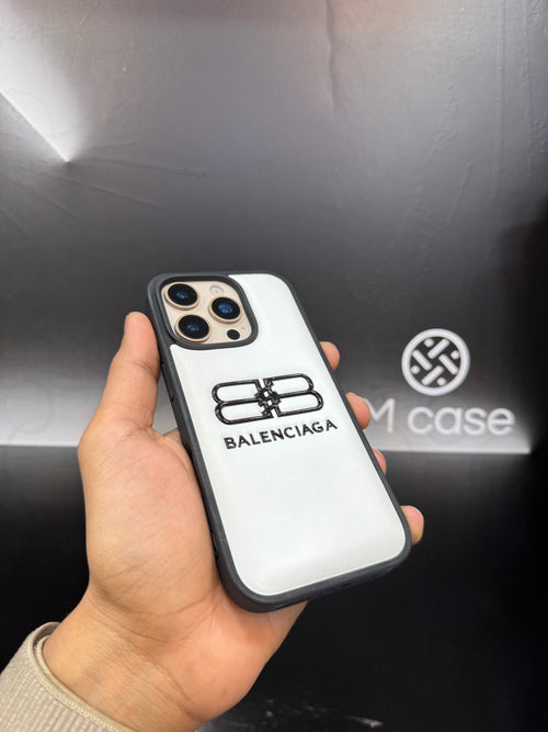 Balenciaga Puffer Case for iPhone 16 Pro (WhitE)