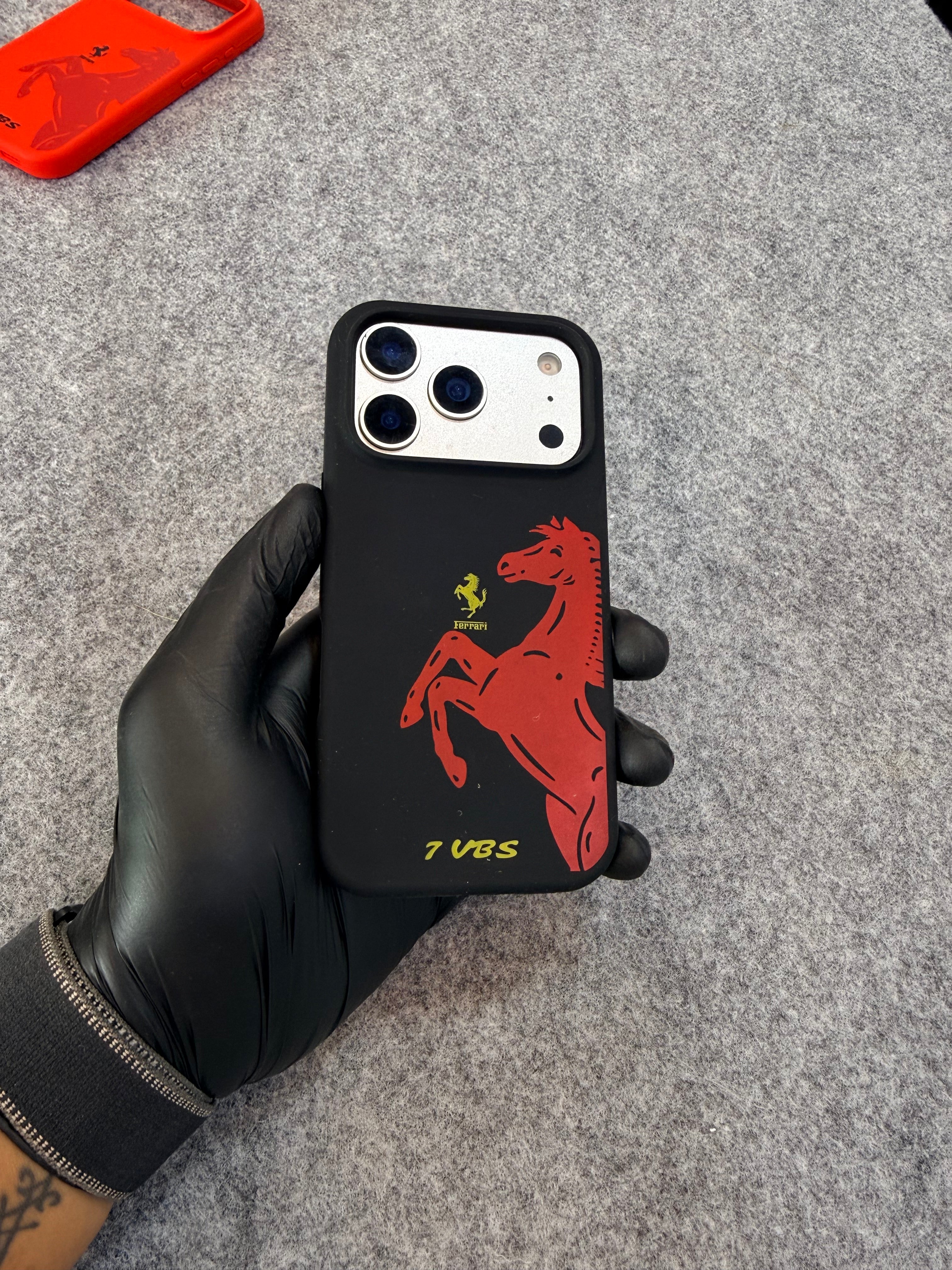Ferrari 7 VBS Official Licensed Silicone Protective Case (Red & Black)