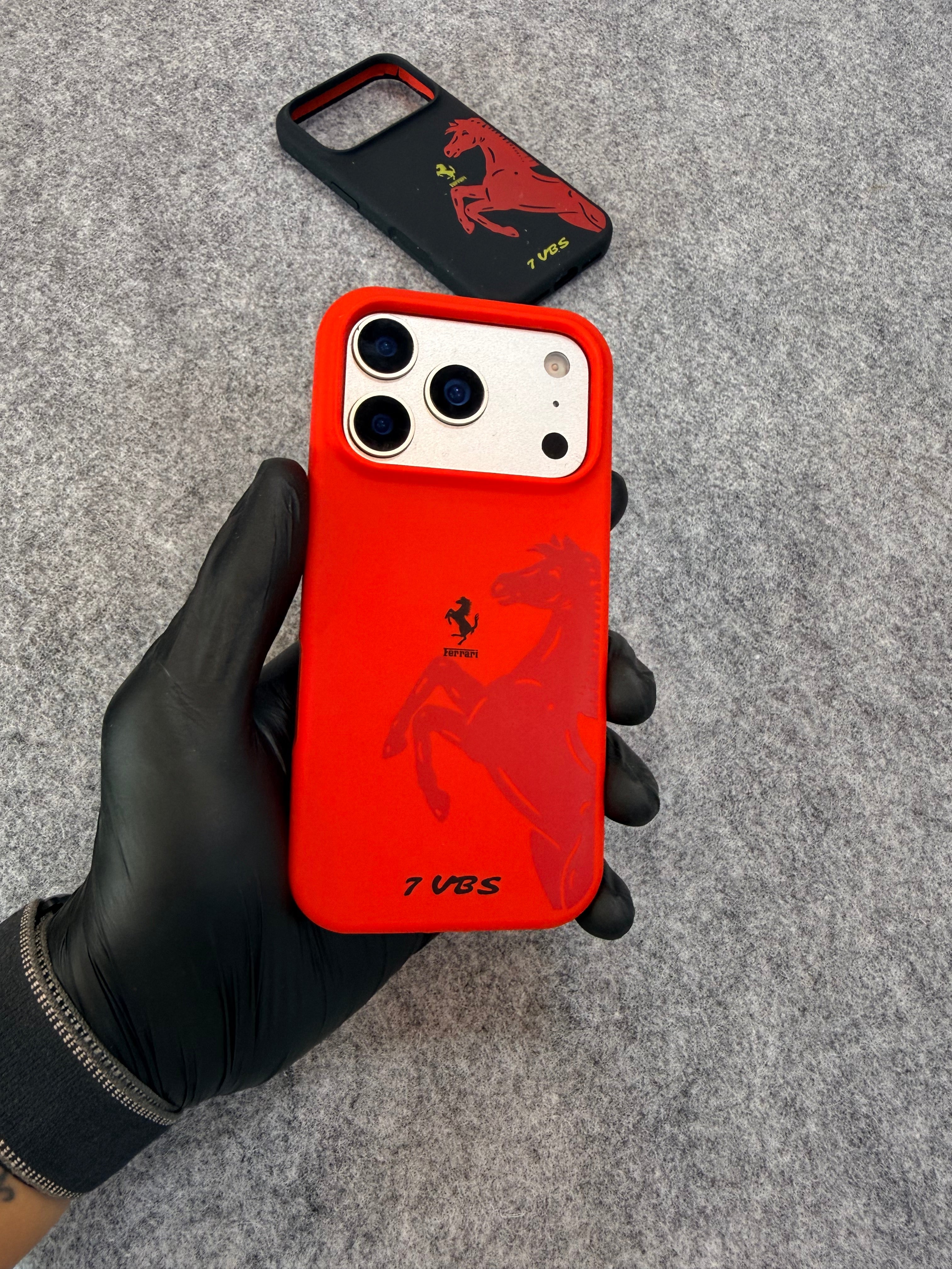 Ferrari 7 VBS Official Licensed Silicone Protective Case (Red & Black)