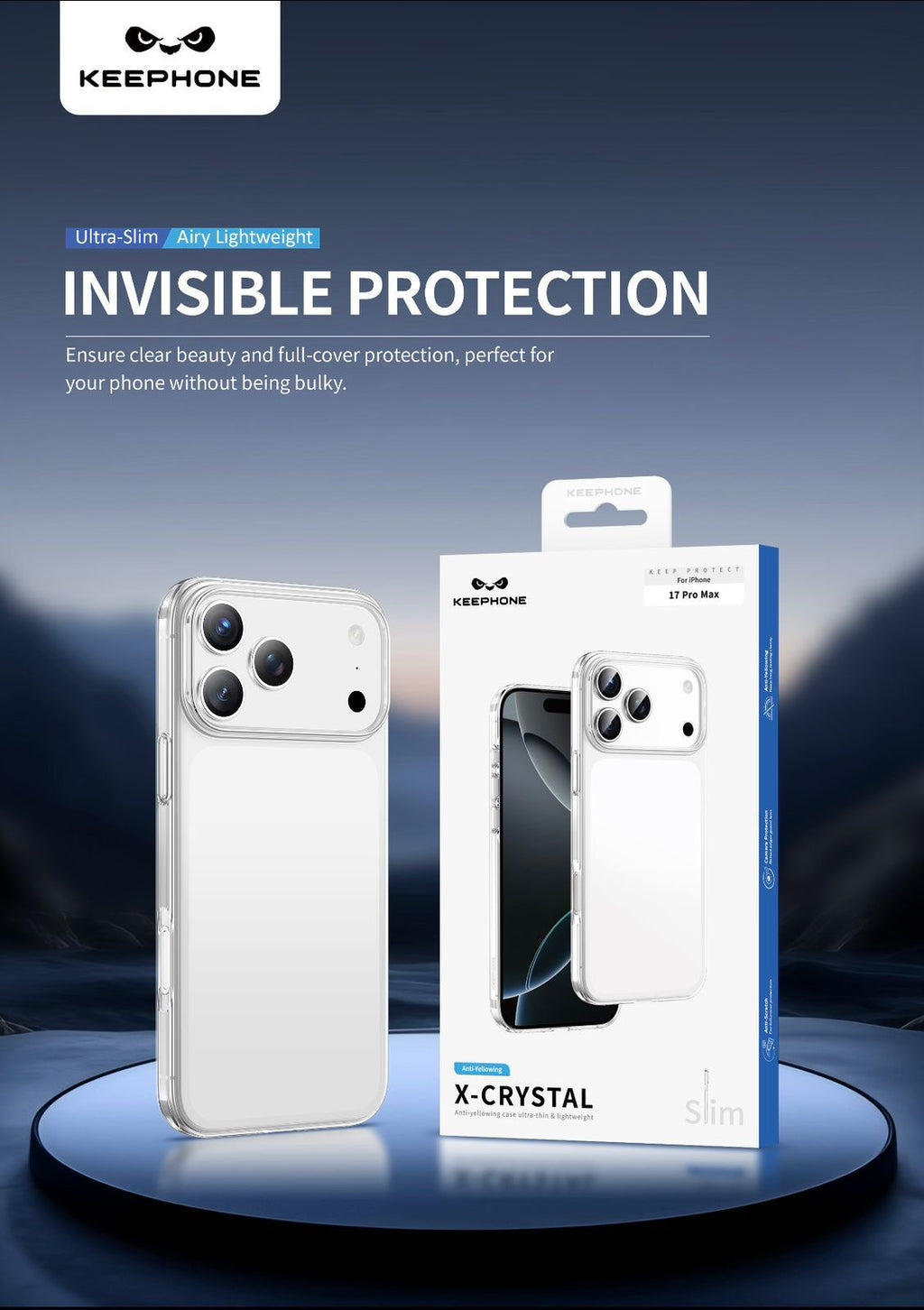 KEEPHONE X-CRYSTAL Ultra-Slim Transparent Case