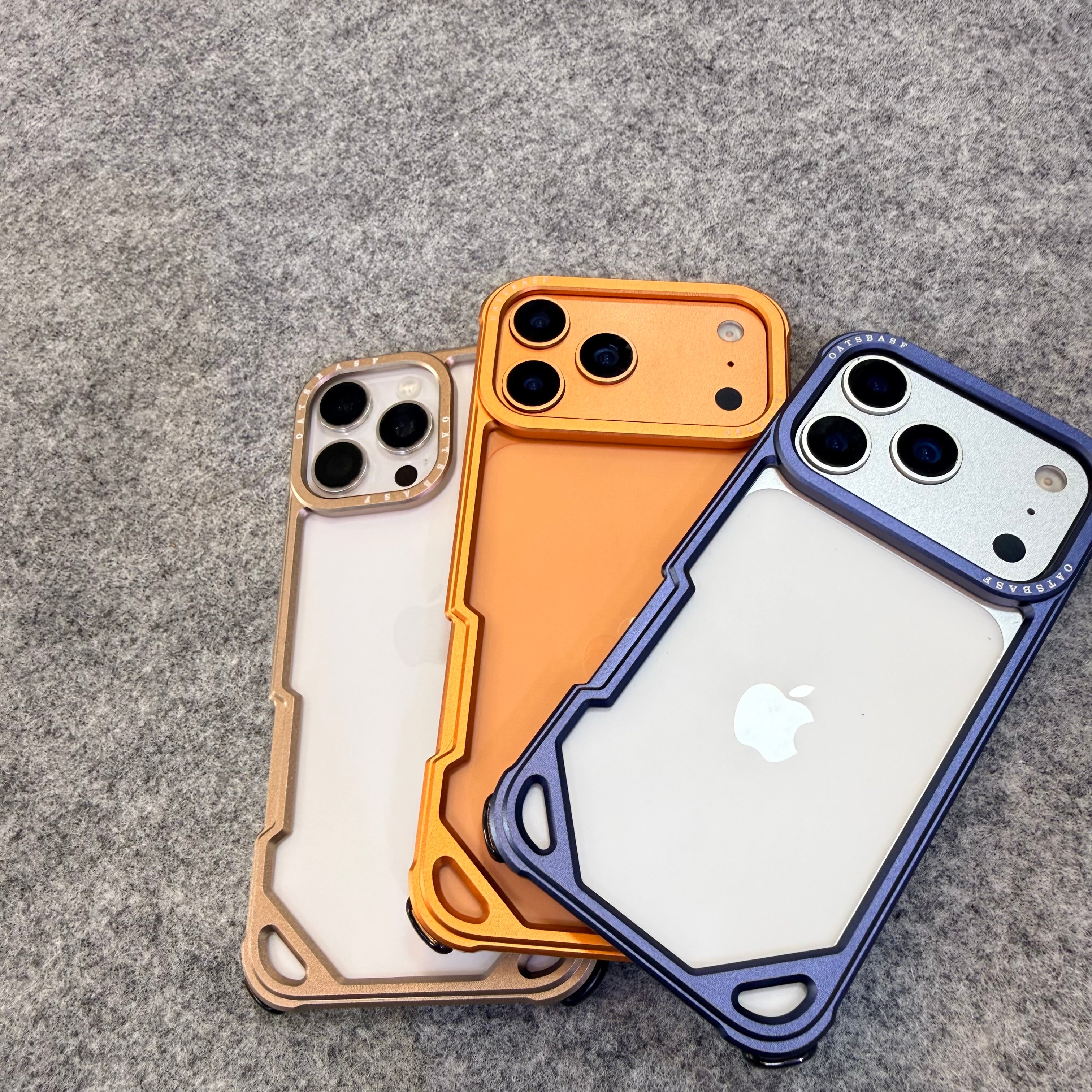 Metal Bumper Air Cushion Shockproof Case  (Matte Back | Military Grade Protection)