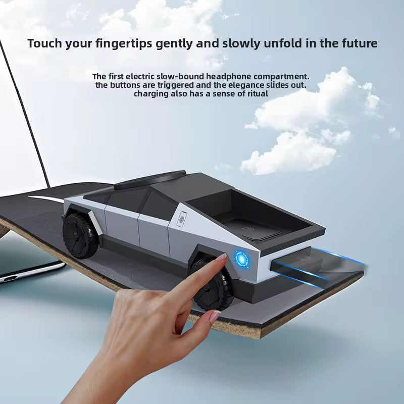 Cybertruck 3-in-1 Magnetic Wireless Fast Charger for iPhone, Apple Watch & AirPods (MagSafe Charging Dock)