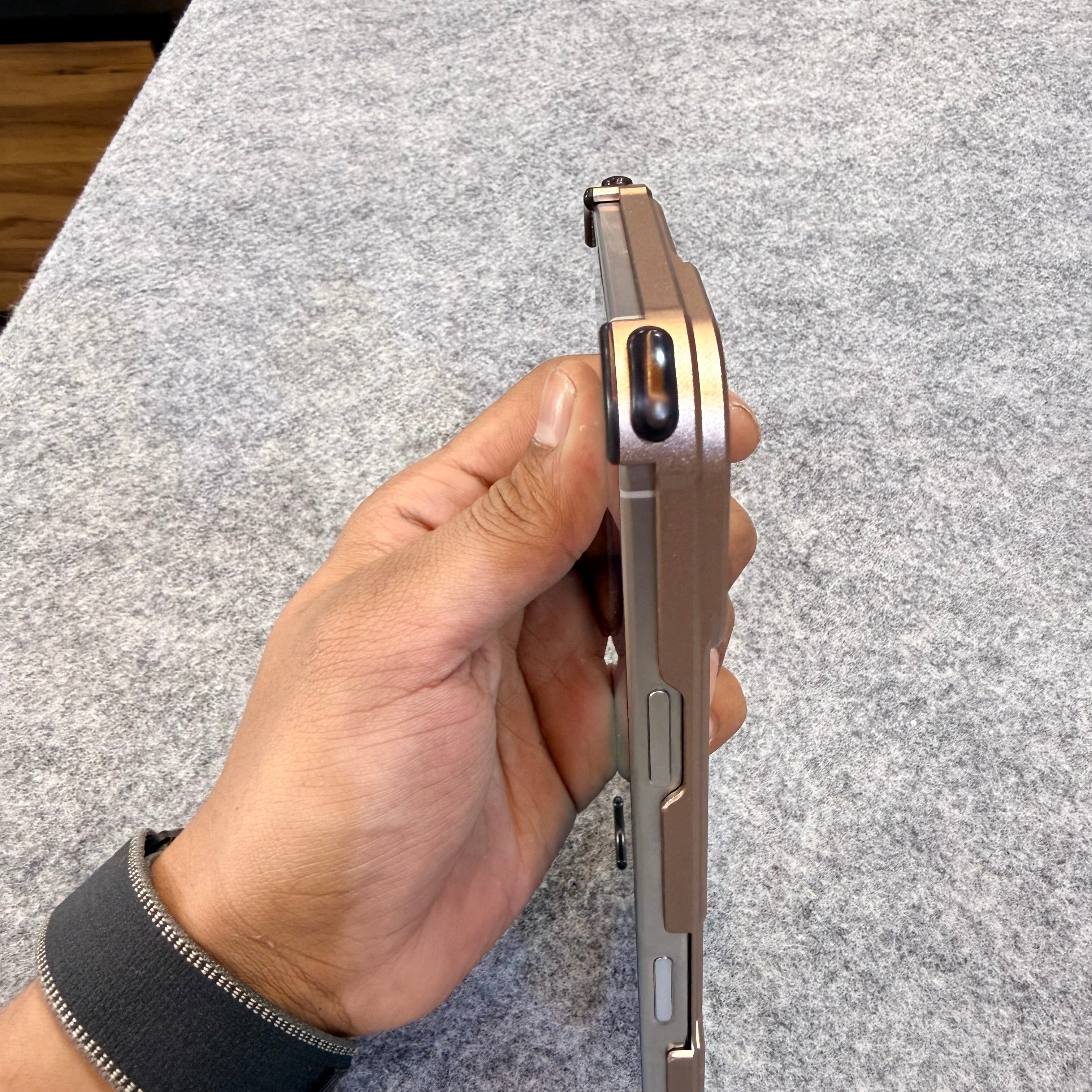 Metal Bumper Air Cushion Shockproof Case  (Matte Back | Military Grade Protection)