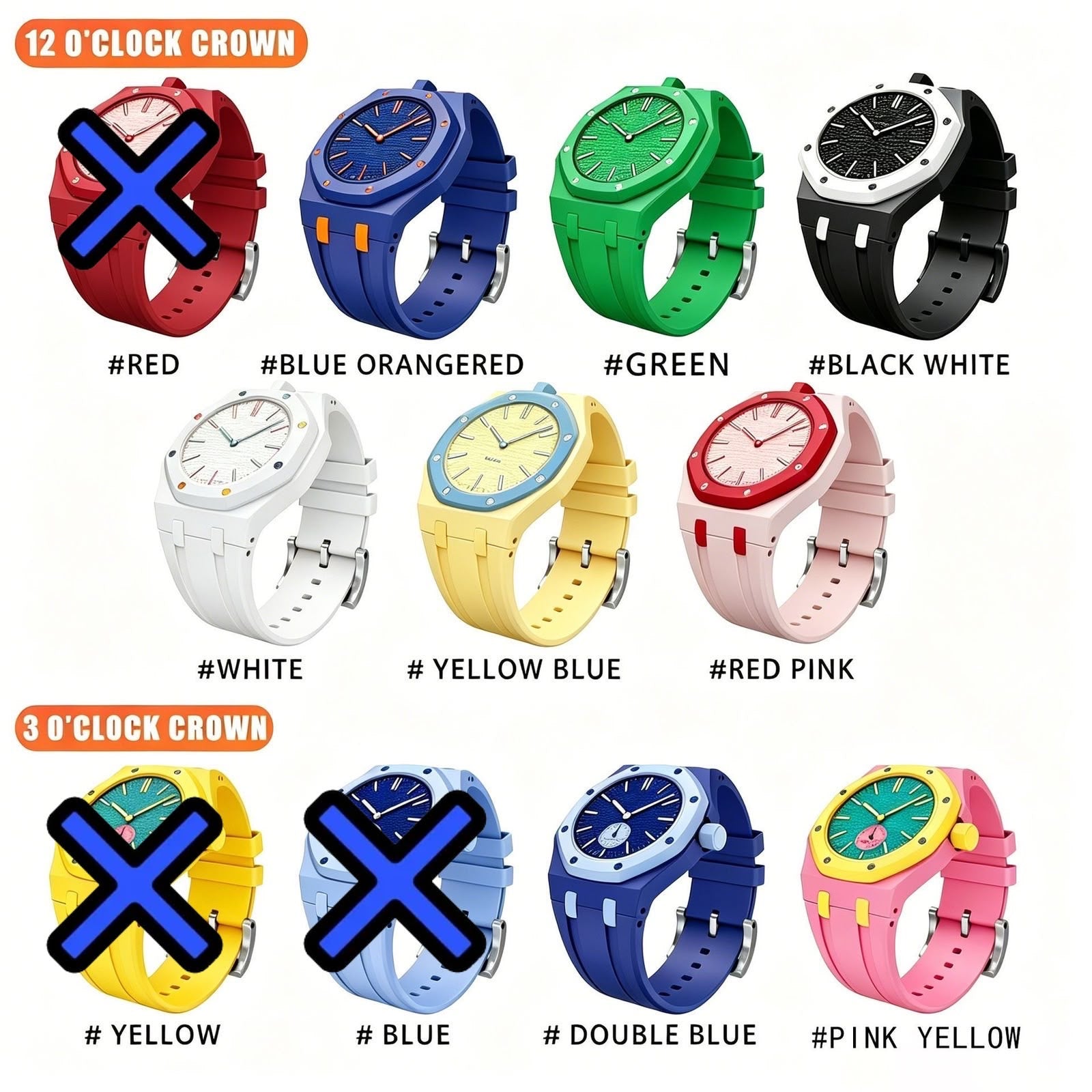 Royal Pop Detachable Strap Watch | Wearable Bag Charm & Fashion Watch