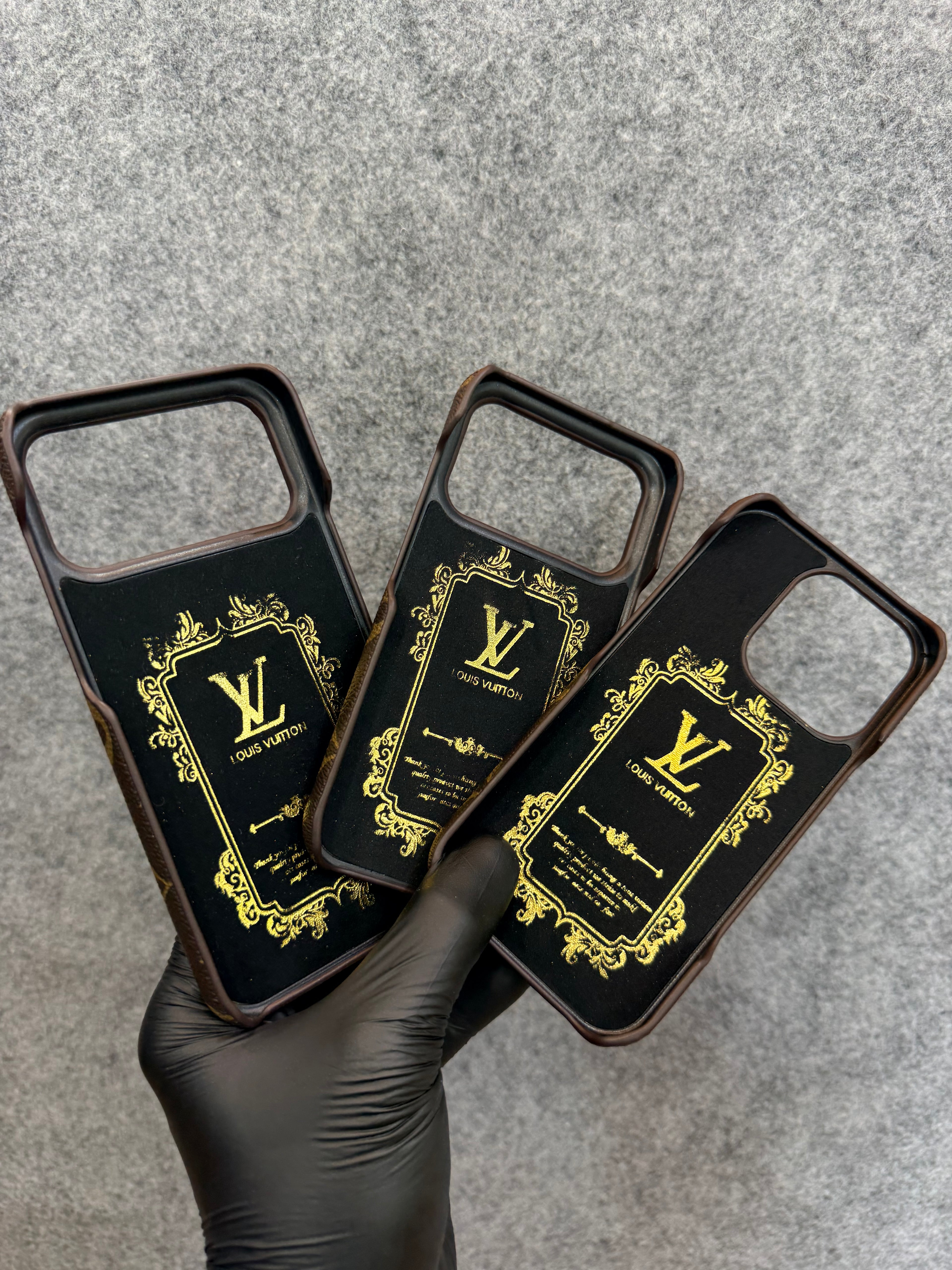 Textured Designer Pattern iPhone Case(LV style)