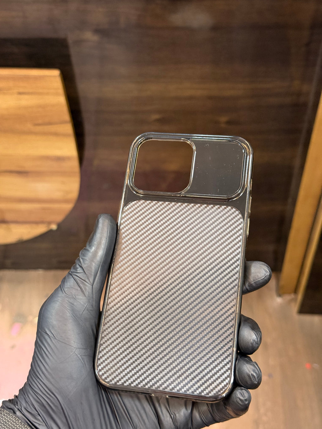 Premium Carbon Fiber Transparent Case for iPhone | Camera Lens Protection