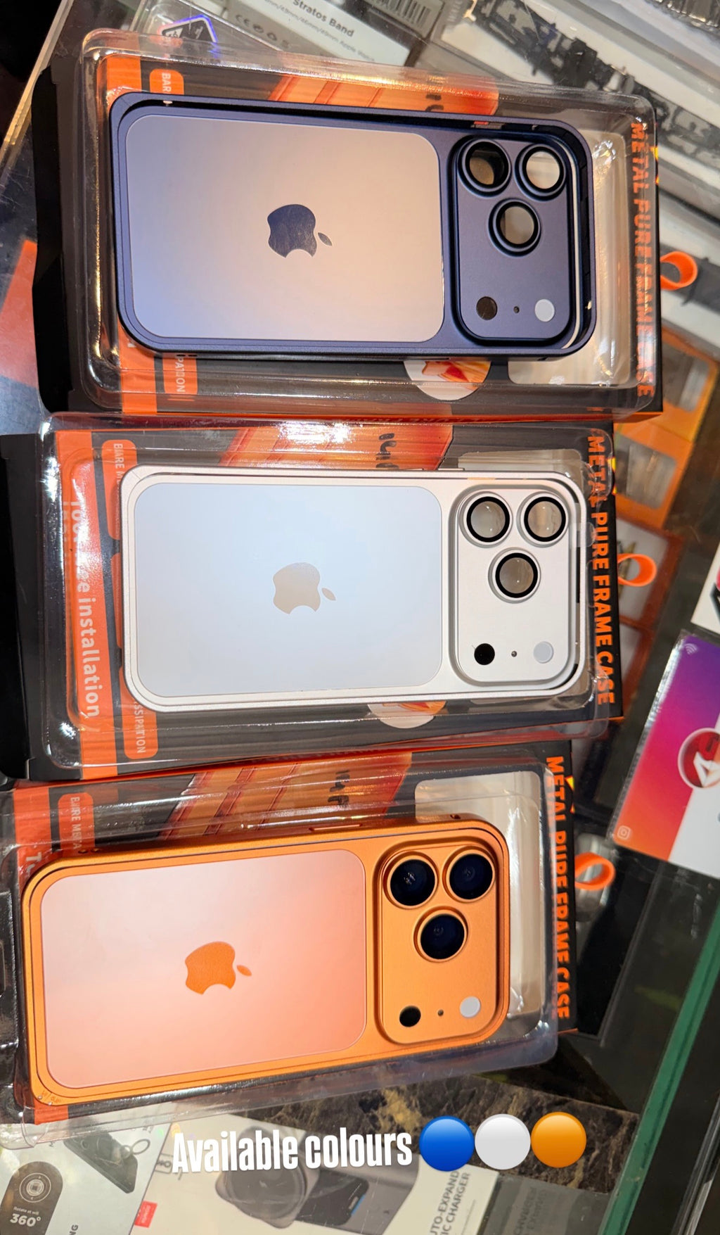 iPhone 17 Pro converter with metal bumper