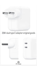 35W Type C 2-Port Fast Charger (Adapter Only, White)