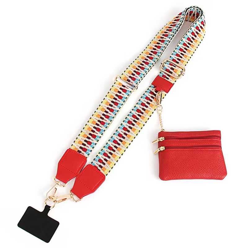 Premium Crossbody Mobile Strap with Mini Pouch – Adjustable | Stylish & Functional