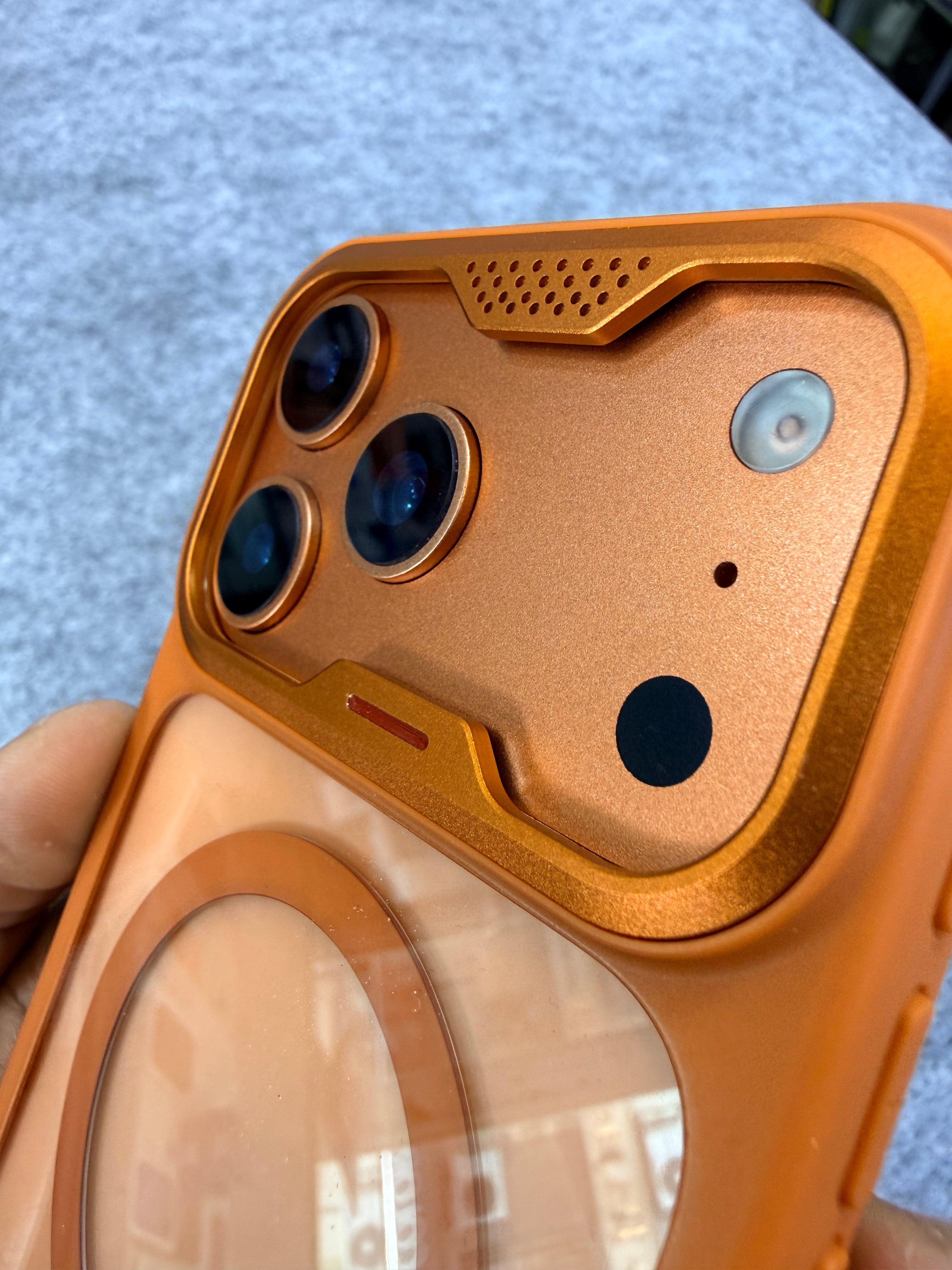 NJYONY Magnetic Shockproof Case for iPhone 17 Pro & 17 Pro Max | Matte Transparent Back | Metal Camera Protection | MagSafe Compatible