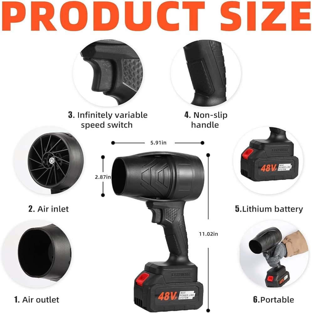 Powerful 20,000 RPM blower