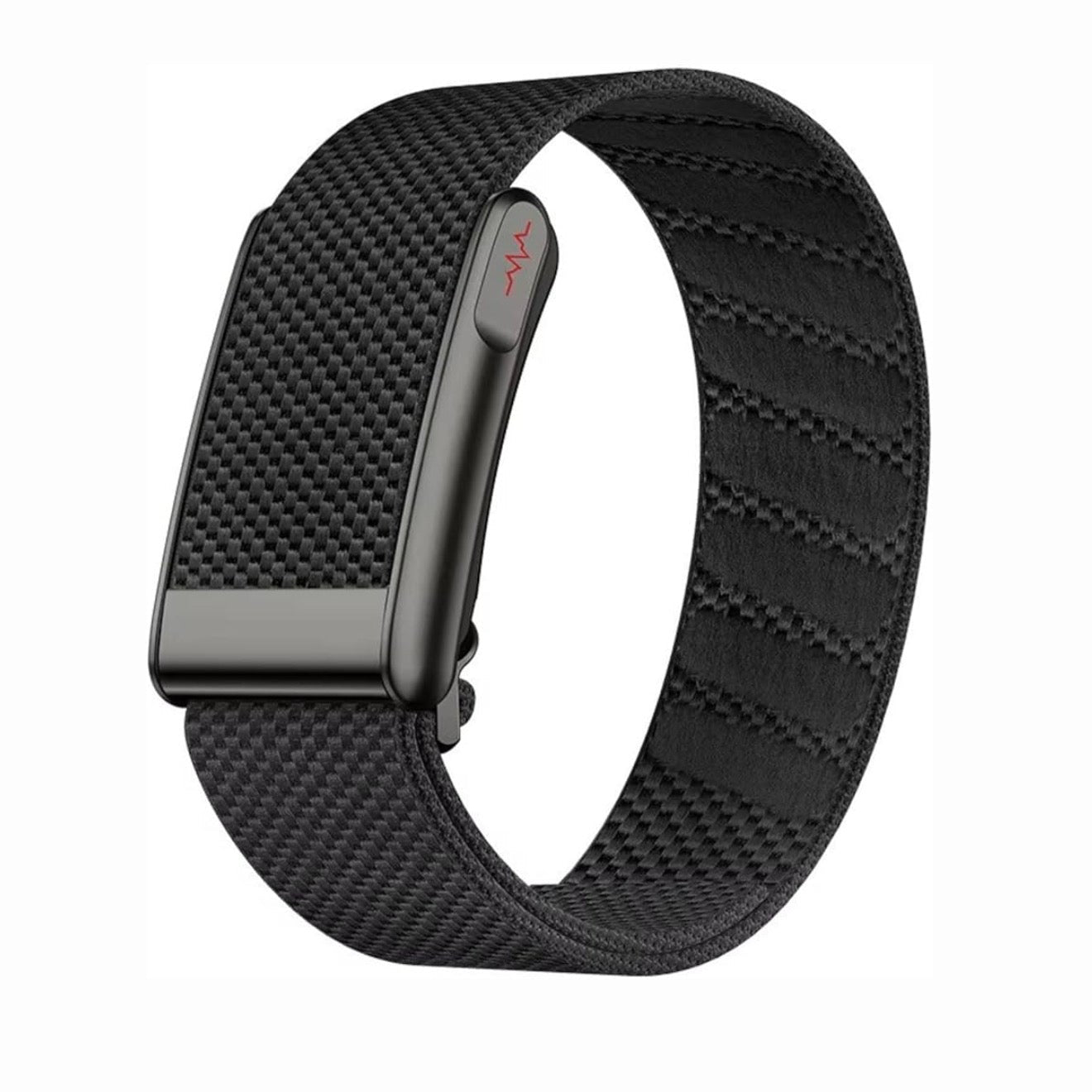 Loop Fitness Band,with 45 Days Battery Life, 100+ Sports Modes, Advanced Health Tracking (HR, SpO2, Stress, Sleep), Smart Notifications - black