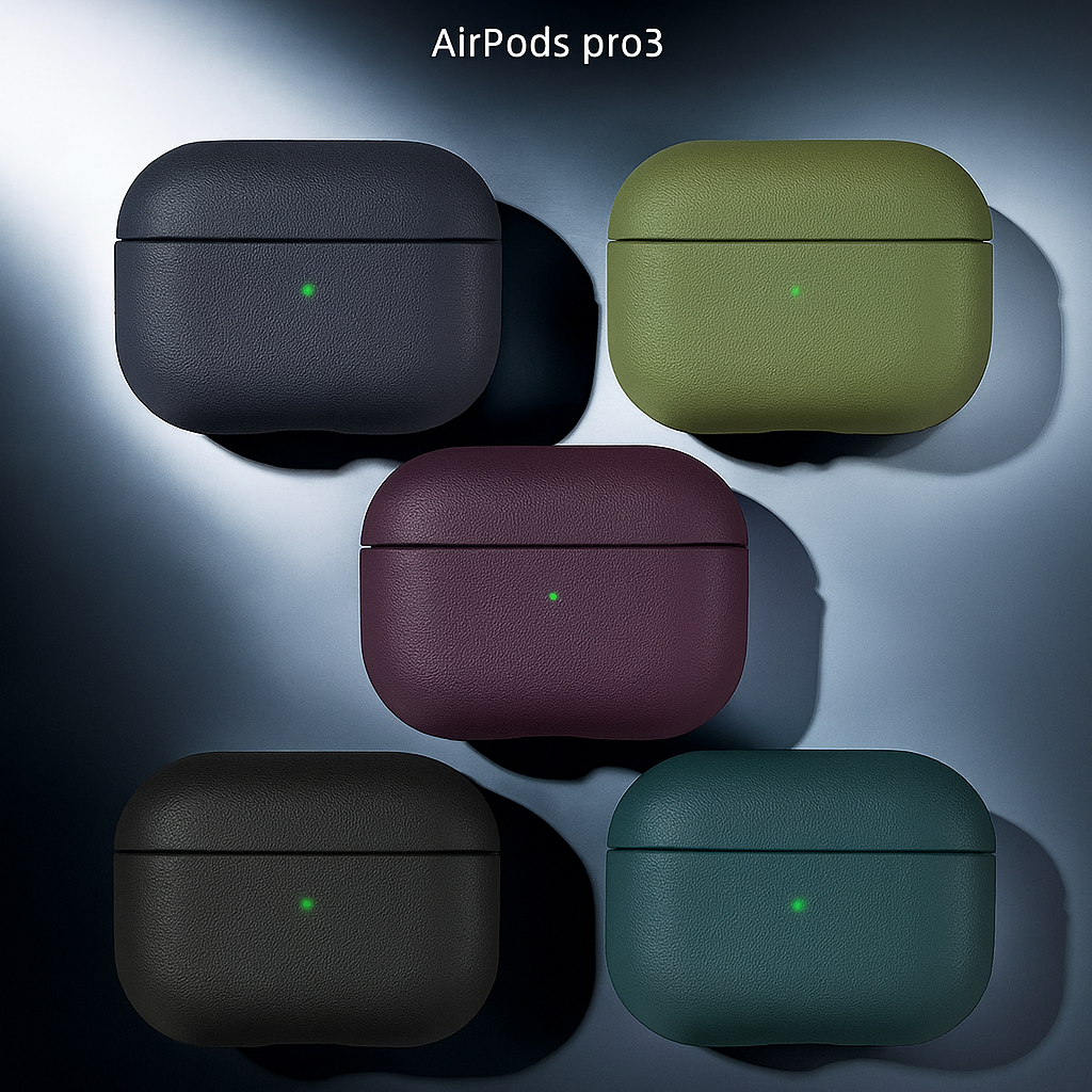 AirPods Pro 3 Leather Texture Protective Case